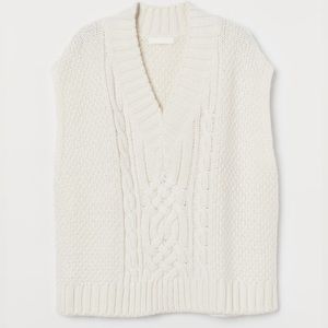 H&M Cable Knit Sweater Vest
